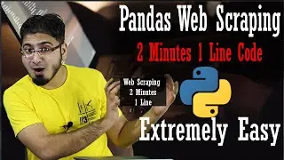 Web Scraping Python Pandas HTML in 2 Minutes 1 Line Code. How to read tables datasets?