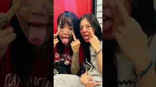 NGERI BANGET CEWE INI DITATO SELURUH MUKA SAMPE KEMATANYA😱