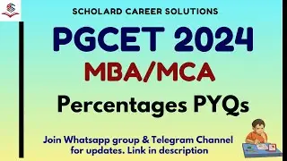 Previous Year Questions: Percentages | PGCET 2024 for MBA/MCA | #pgcet2024 #mbaentrance #mcaentrance