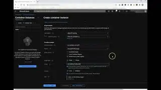 Create Azure Container Instance in Portal