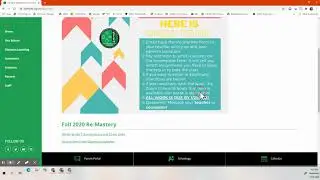 Fall Re-Mastery Website Resources