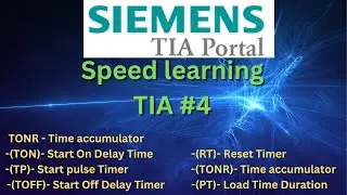 Speed learning TIA portal, Basic instructions. Timers #4