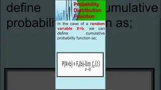 B. Statistics/ Probability Distribution Function for Random Variables