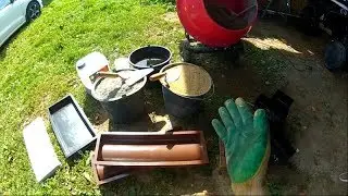 Paving slabs, manufacturing in detail, mixing the mortar