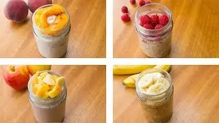 Overnight Oats Recipes 4 Ways ! Healthy Overnight Oats