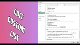 CUSTOM LIST , (EXCEL---- OPTION------ADVANCED SETTING  )