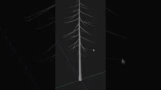 How To Make Animated Trees In Blender Under 60 Seconds. | #Shorts #blender #tutorial
