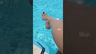 Milah and her beautiful high arched feet in the water ❤️😍 