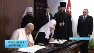 Pope Meets with Russian Patriarch: One of Orthodox church leaders visits Havana