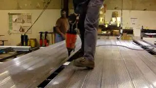 Fasten Aluminum Floor to High Tensile I-Beam