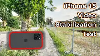 Testing iPhone 15 video stabilization while walking
