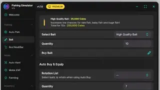Fishing Simulator Script | OP Auto Fishing, AutoHunting, Auto Chest Work 2026