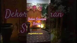 Dekorasi Siraman Mudodareni Jogja