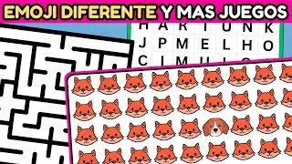 Encuentra el Emoji Diferente - Edición Animales 🐶 🦁 🐯 30 Niveles - Fácil, Medio, Difícil