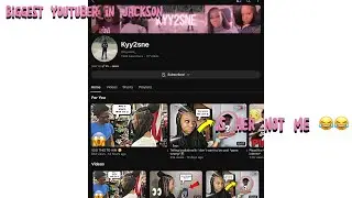 Is @Kyyworld_  the biggest youtuber in Jackson rn 😯😯😯