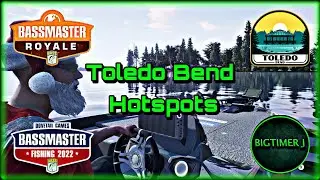 Toledo Bend - 3 Hotspot Locations - Bassmaster Fishing 2022 🎣