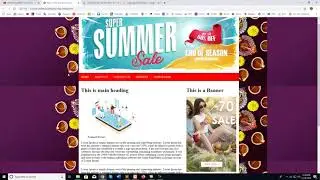 Basic Web Design HTML CSS Layout Part 02