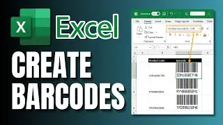 How To Create Barcode In Microsoft Excel - Step By Step Tutorial