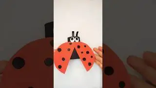 Mariquita 🐞 con tubo de cartón