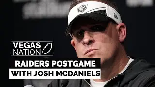 Raiders head coach Josh McDaniels postgame news conference