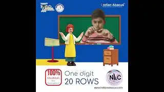 100% Mindmath - One digit 20 Rows by Indianabacus student. Math in Mental Computation