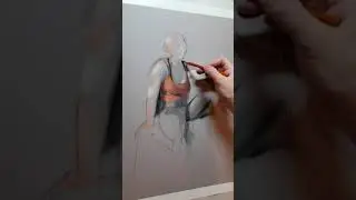 Pastel Figure with mask