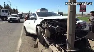 Siverek’te trafik kazası, biri bebek 5 yaralı