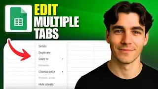 How to Select and Edit Multiple Tabs in Google Sheets (Tutorial 2026)
