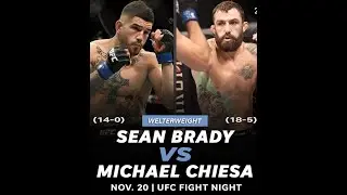 Michael Chiesa VS Sean Brady BATTLE IN UFC 3 / UFC FIGHT NIGHT