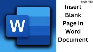 How to insert blank page in word 2024 | How to add blank page in word | Microsoft Word