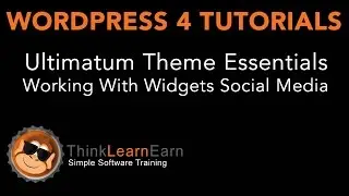 18 Ultimatum Theme Essentials Working With Widgets Social Media wordpress 4 totorials 2015
