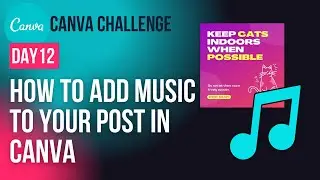 How to Add Music to your post using Canva