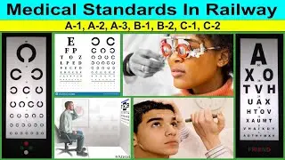 Medical Standards For Railway Exams || A-1, A-2, A-3, B-1, B-2, C-1, C-2 || Full Details || 2023