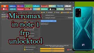 micromax in note 1 frp unlocktool