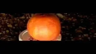 shooting tangerine at 1200 fps with an airsoft pellet gun and filmed with a Casio Ex-F1