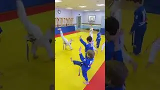 Секция дзюдо в «Зареченская СОШ - ДО Детский сад 9». Группа-3 (5-6 лет). Наставник Руслан.