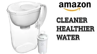 HOW TO USE THE BRITA LARGE WATER PITCHER FOR CLEANER WATER | AMAZON FINDS!! 💦