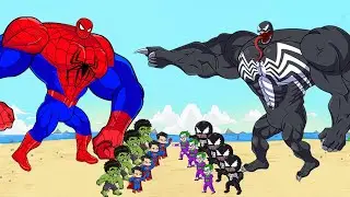 Superhero Spiderman Police attack Crazy Joker rescue super man from Aggressive Big Venom | Funny