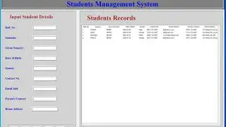 How to create Students Data Records using Python GUI