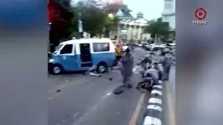 Mengerikan! CCTV Detik-detik Kecelakaan Maut Truk Tronton di Balikpapan