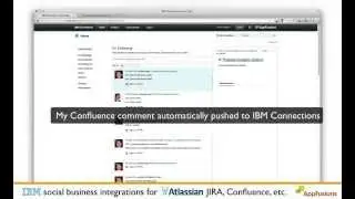 IBM Connections and Sametime integrations with Atlassian JIRA and Confluence