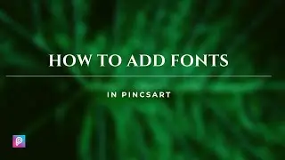 How to Add Font in PicsArt 💫 | How to add Custom Fonts in picsart | Picsart editing tutorial