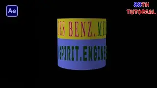 After Effects Tutorial_ How To Create a 3D Cylinder Text  Animation In After Effects.