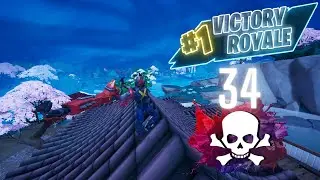 34 Eliminations! Solo vs Squads Win! Agressive Gameplay (Fortnite Chapter 4 SEASON 2)