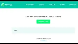 Cara Mudah membuat link untuk chat whatsapp (html)