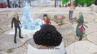 Luffy and StrawHats Meet Kuzan (Aokiji) Back In Time - One Piece Odyssey cutscene - Enies Lobby