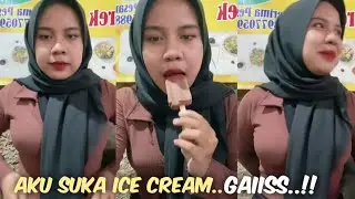 Hijab village girl likes ice cream Hijab style HGD0819 Fashion style