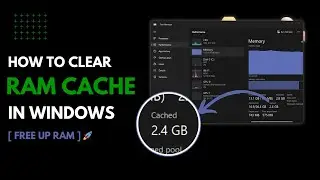 How to Clear RAM Cache in Windows 10/11 | Make Windows Faster✨