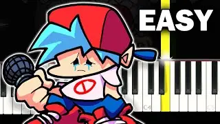 Goodbye World - Friday Night Funkin' but Boyfriend Die - EASY Piano tutorial