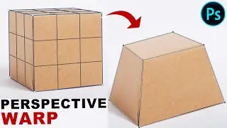 How to use PERSPECTIVE WARP to Change Shape of Box in Photoshop